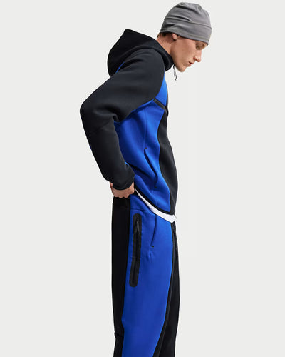Nike Tech Men's Colour-Block Open-Hem Fleece Trousers