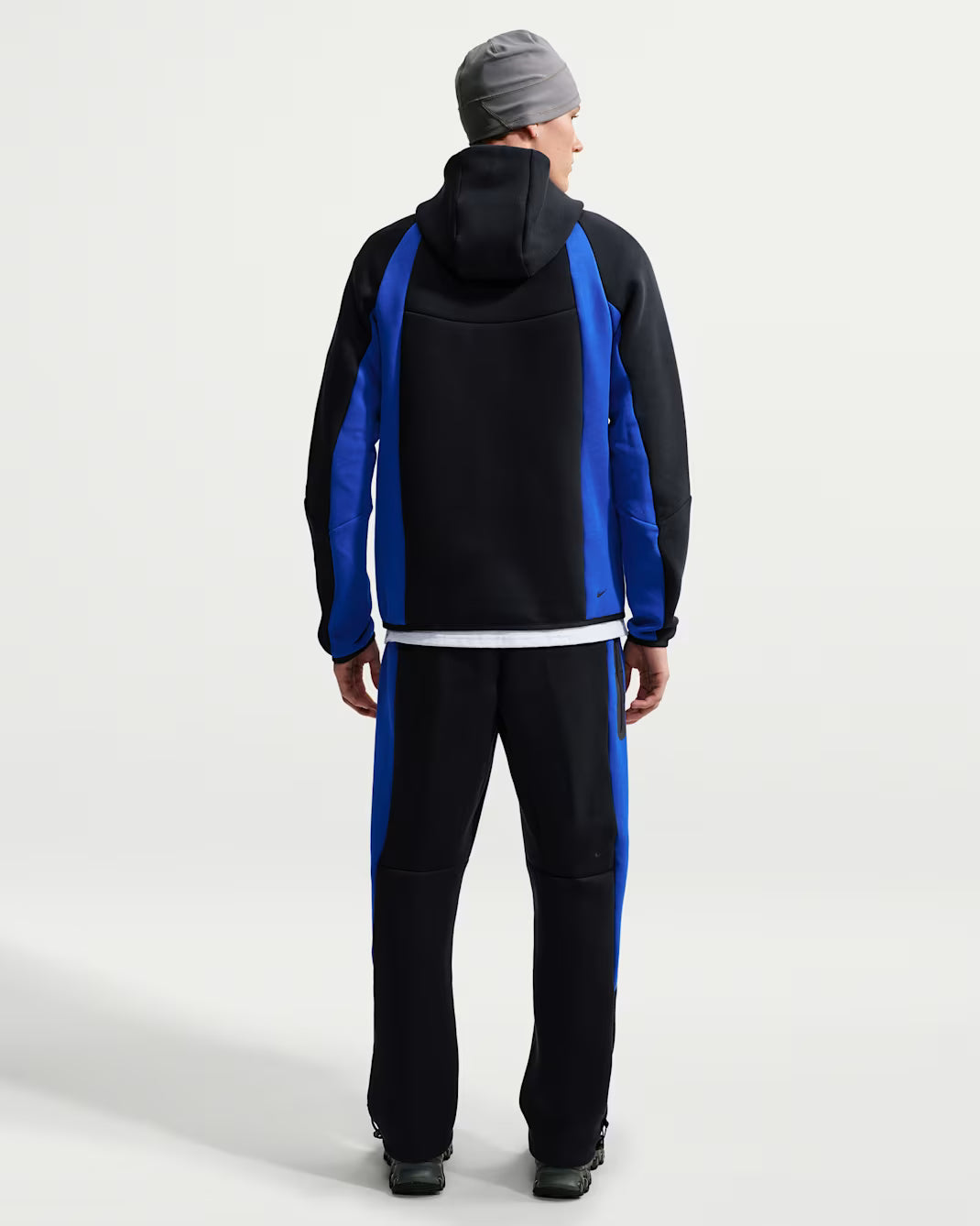 Nike Tech Men's Colour-Block Open-Hem Fleece Trousers
