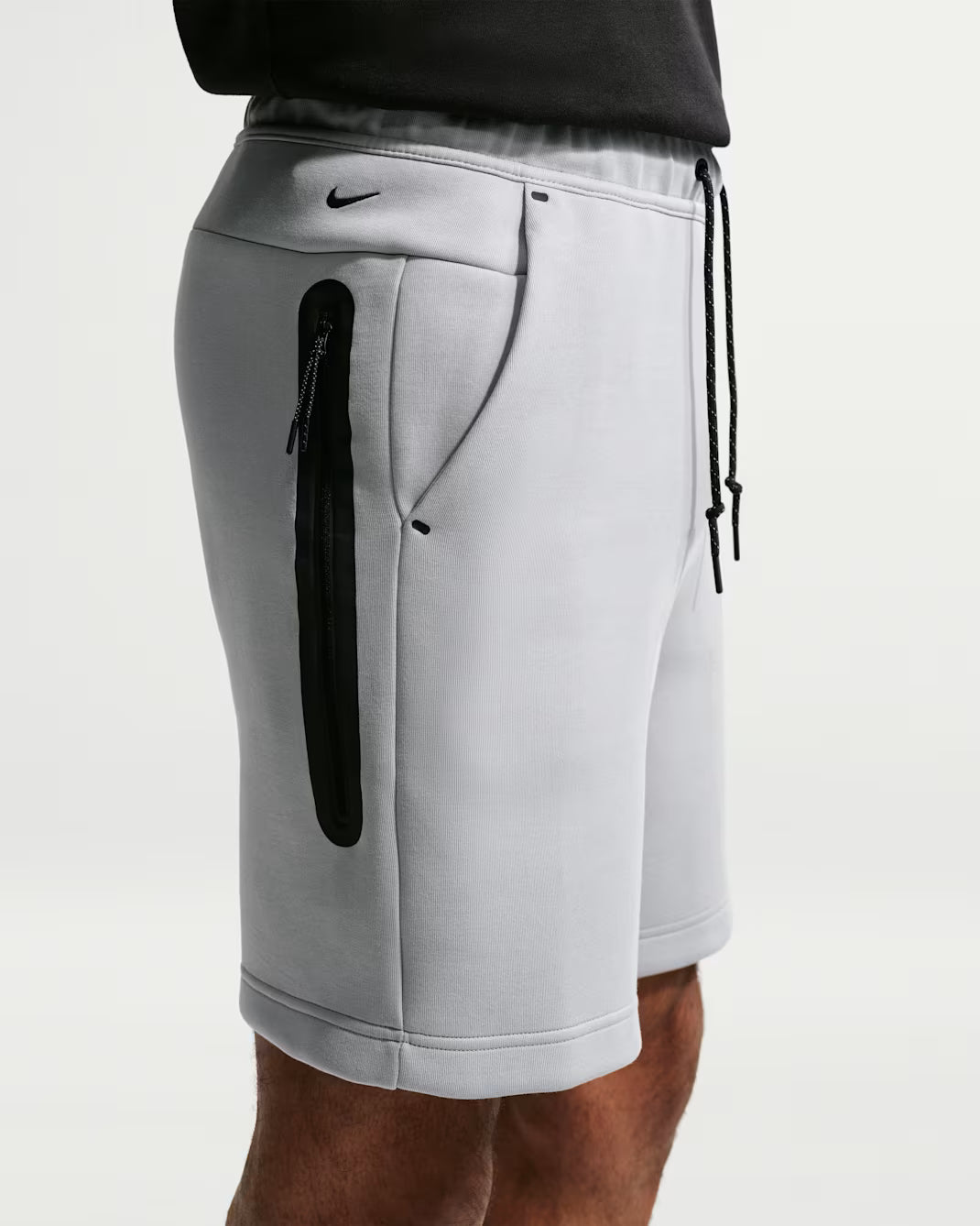 Men's Nike Tech Fleece Shorts Light Smoke Grey/Volt IM0693-077