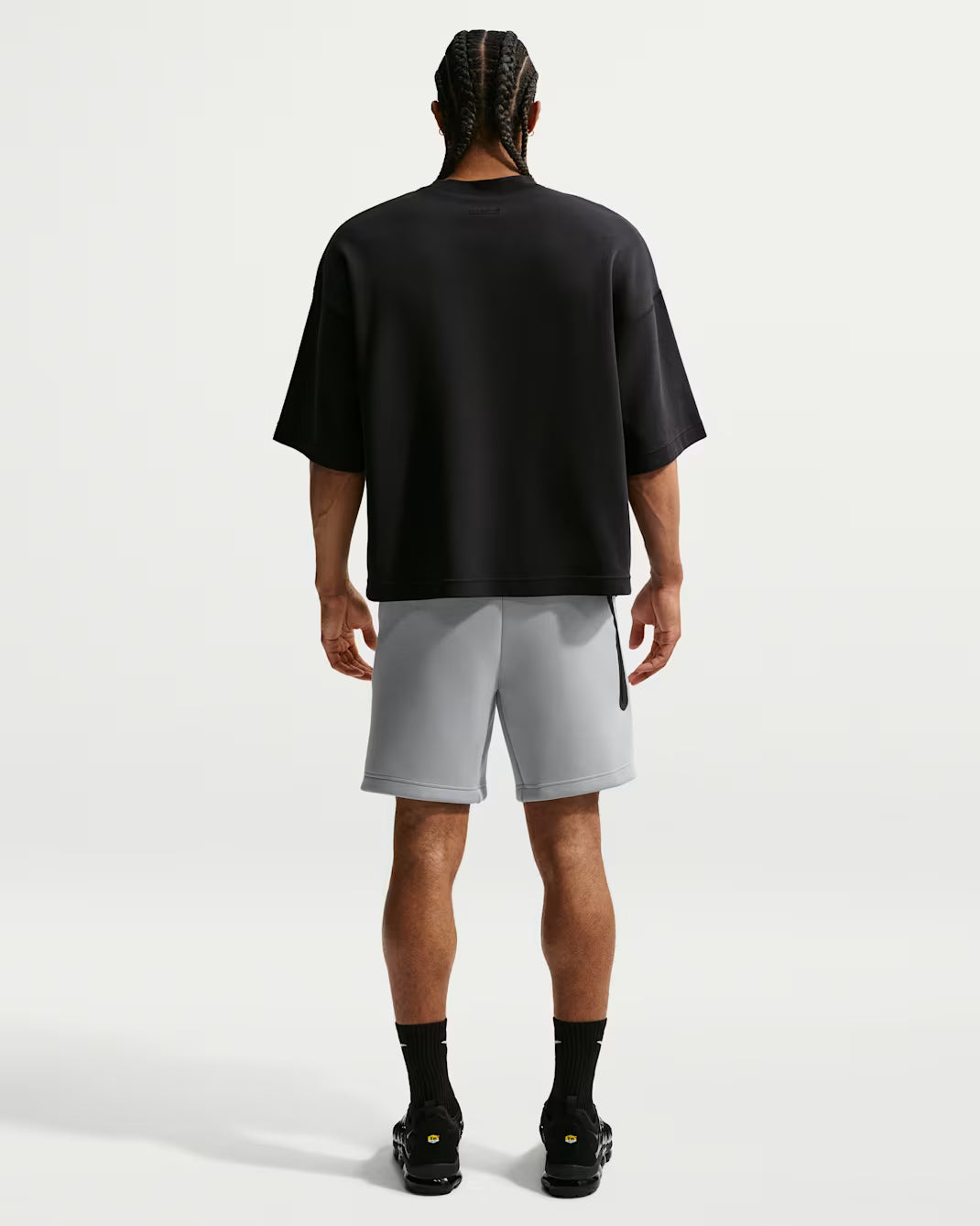 Men's Nike Tech Fleece Shorts Light Smoke Grey/Volt IM0693-077