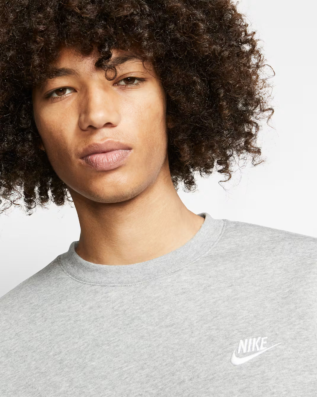 Nike Sportswear Club Fleece Sweatshirt Dark Grey Heather/White BV2662-063
