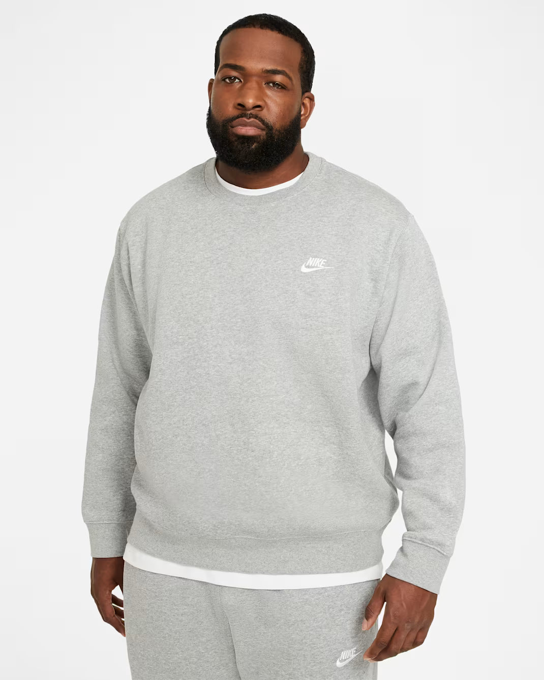 Nike Sportswear Club Fleece Sweatshirt Dark Grey Heather/White BV2662-063