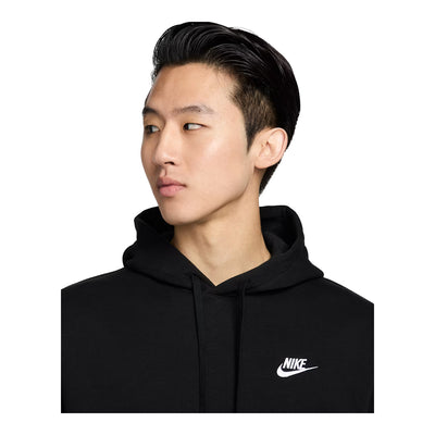 Men's Nike Sportswear Club Fleece Hoodie Black/Black/White BV2654-010
