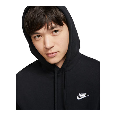 Men's Nike Sportswear Club Fleece Hoodie Black/Black/White BV2654-010