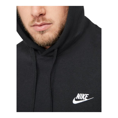 Men's Nike Sportswear Club Fleece Hoodie Black/Black/White BV2654-010