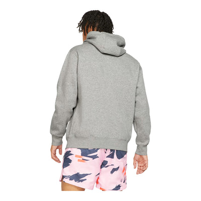 Men's Nike Sportswear Club Fleece Pullover Hoodie Dark Grey Heather/Matte Silver/White BV2654-063