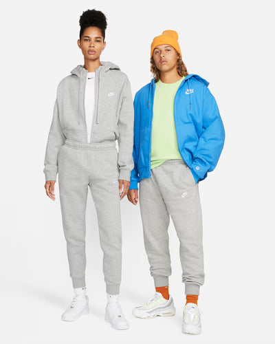 Men's Nike Sportswear Club Fleece Dark Grey Heather/Matte Silver/White BV2671-063