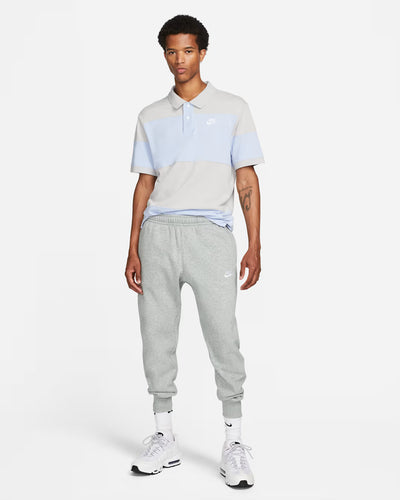 Men's Nike Sportswear Club Fleece Dark Grey Heather/Matte Silver/White BV2671-063