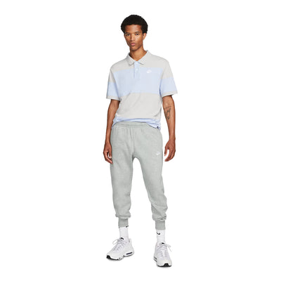 Men's Nike Sportswear Club Fleece Dark Grey Heather/Matte Silver/White BV2671-063