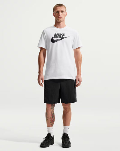 Men's Nike Sportswear Icon Futura T-Shirt White/Black AR5004-101