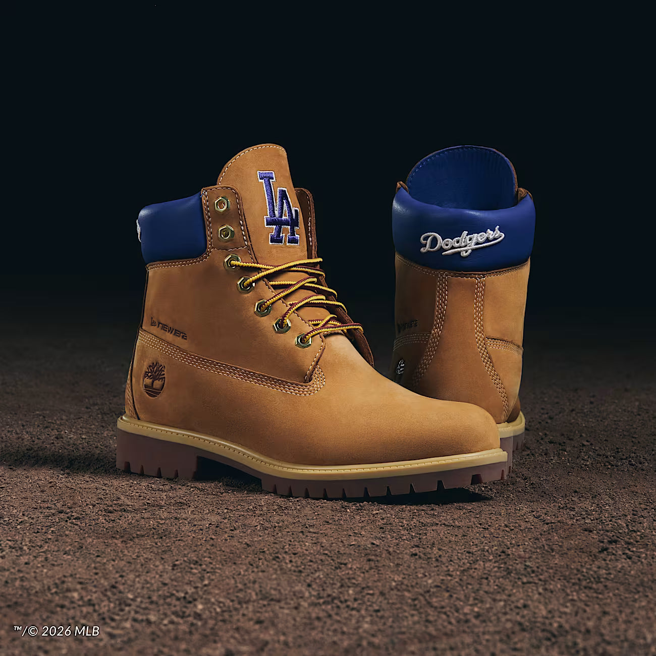 Men's Timberland x New Era MLB Dodgers 6-Inch Waterproof Boot Wheat TB0A2J7TAOT