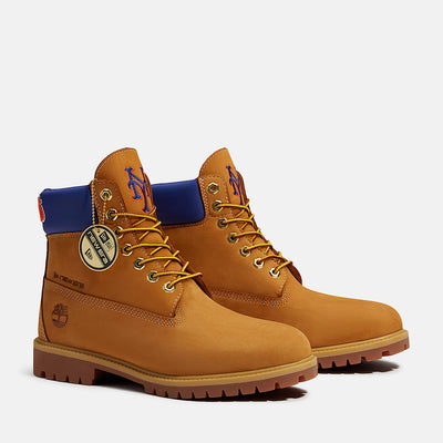 Men's Timberland x New Era MLB Mets 6-Inch Waterproof Boot Wheat TB0A2J7TAOV