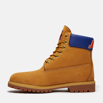 Men's Timberland x New Era MLB Mets 6-Inch Waterproof Boot Wheat TB0A2J7TAOV