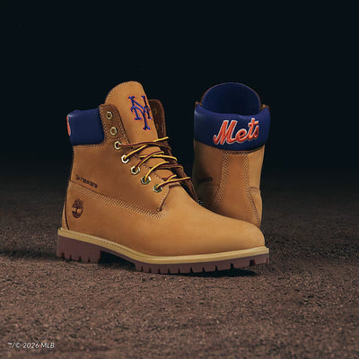 Men's Timberland x New Era MLB Mets 6-Inch Waterproof Boot Wheat TB0A2J7TAOV