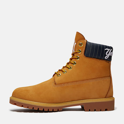 Men's Timberland x New Era MLB Yankees 6-Inch Waterproof Boot Wheat TB0A2J7TA0R