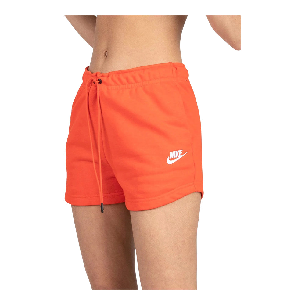Women's Nike Sportswear Essential French Terry Shorts Chile Red/White CJ2158-675