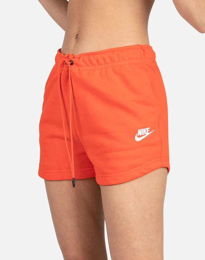 Women's Nike Sportswear Essential French Terry Shorts Chile Red/White CJ2158-675