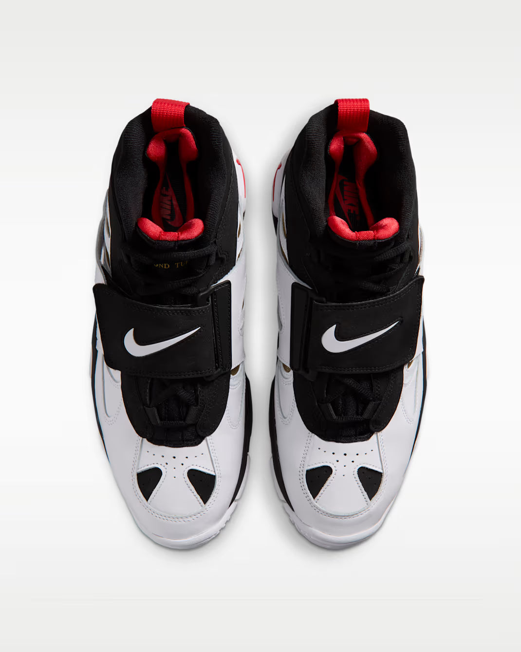 Men's Nike Air Diamond Turf II Black/White-Metallic Gold-Varsity Red II7080-001