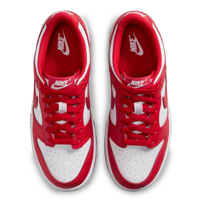 Nike Big Kids' Dunk Low - White & Red 4