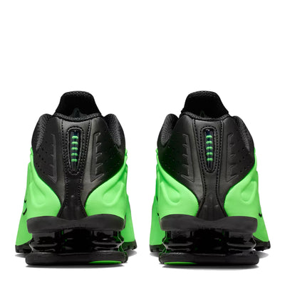 Nike Women's Shox R4 - Black & Voltage Green 3