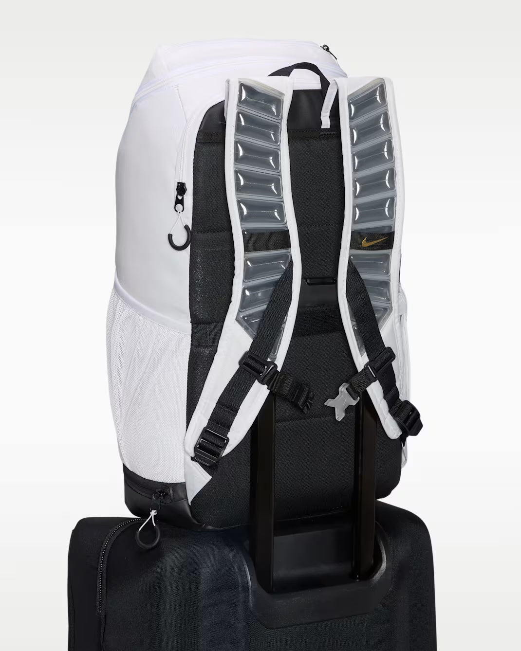 Nike Varsity Elite Backpack - White/Black &amp; Metallic Gold