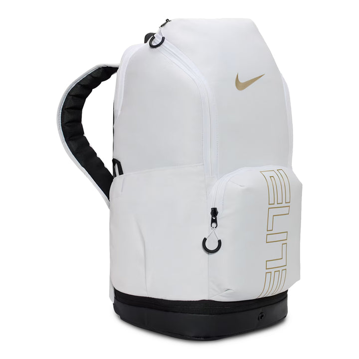 Nike Varsity Elite Backpack - White/Black &amp; Metallic Gold