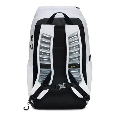 Nike Varsity Elite Backpack - White/Black & Metallic Gold
