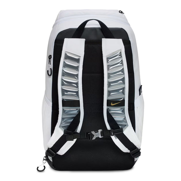 Nike Varsity Elite Backpack - White/Black &amp; Metallic Gold