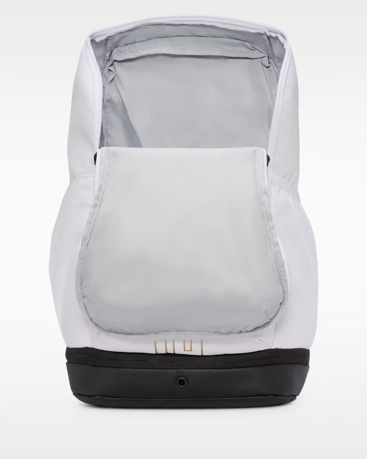 Nike Varsity Elite Backpack - White/Black &amp; Metallic Gold