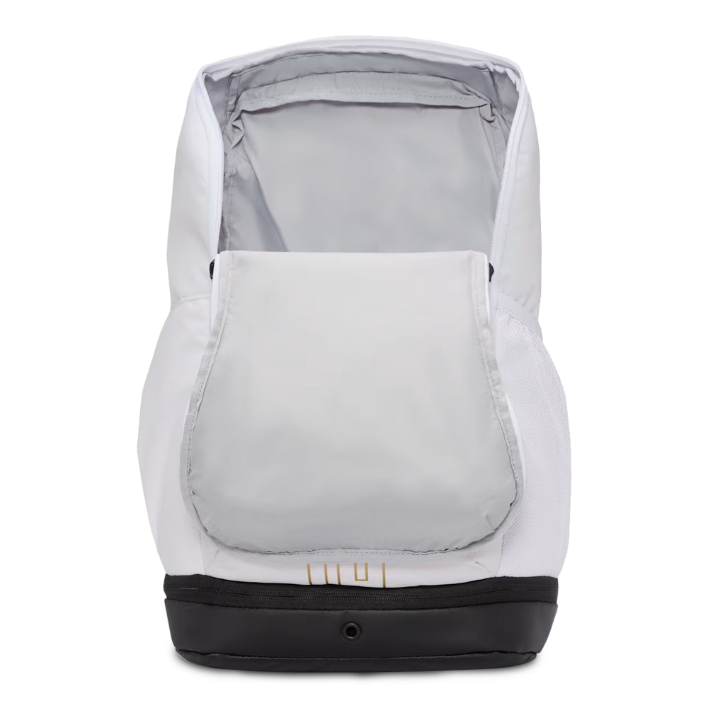 Nike Varsity Elite Backpack - White/Black &amp; Metallic Gold