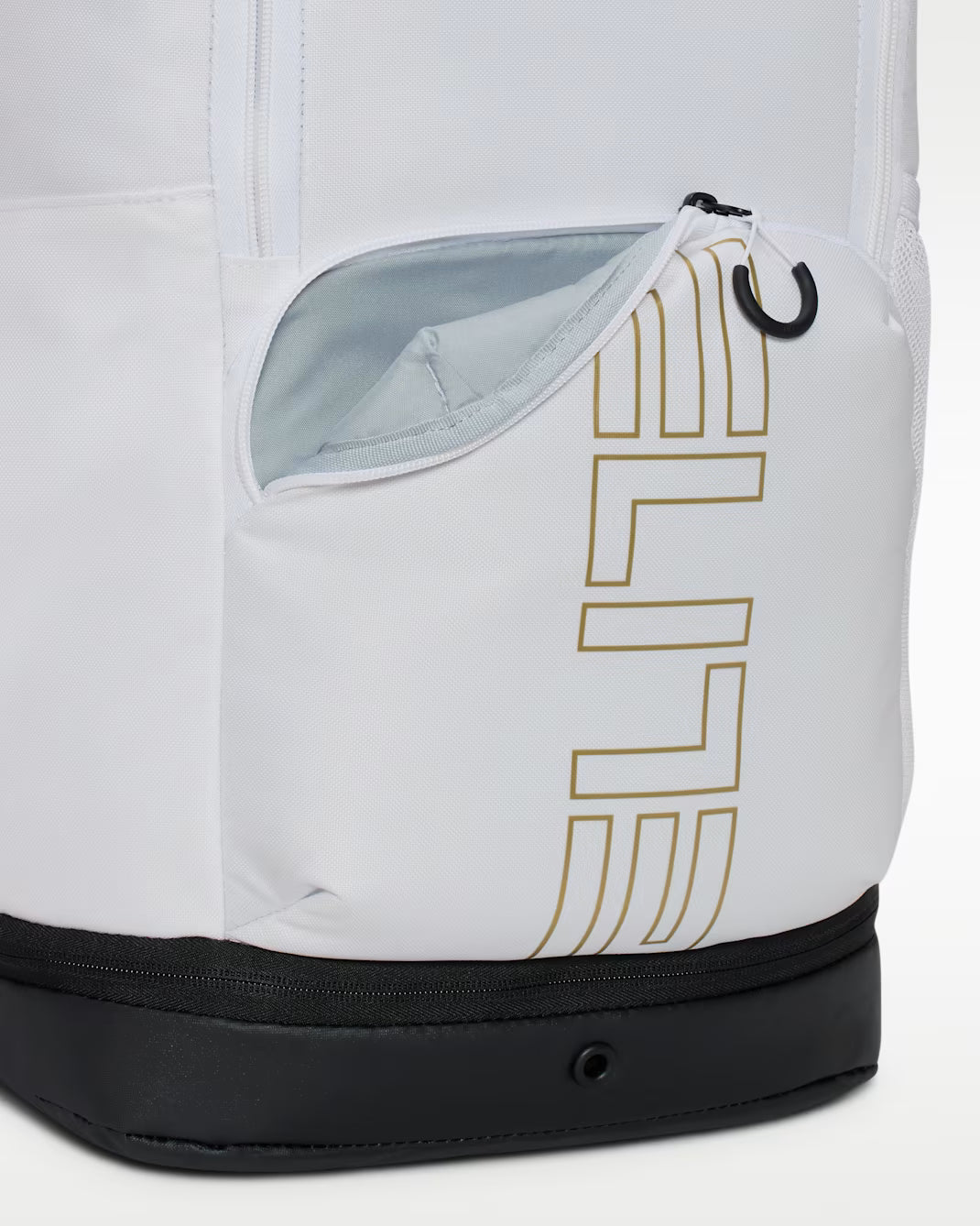 Nike Varsity Elite Backpack - White/Black &amp; Metallic Gold
