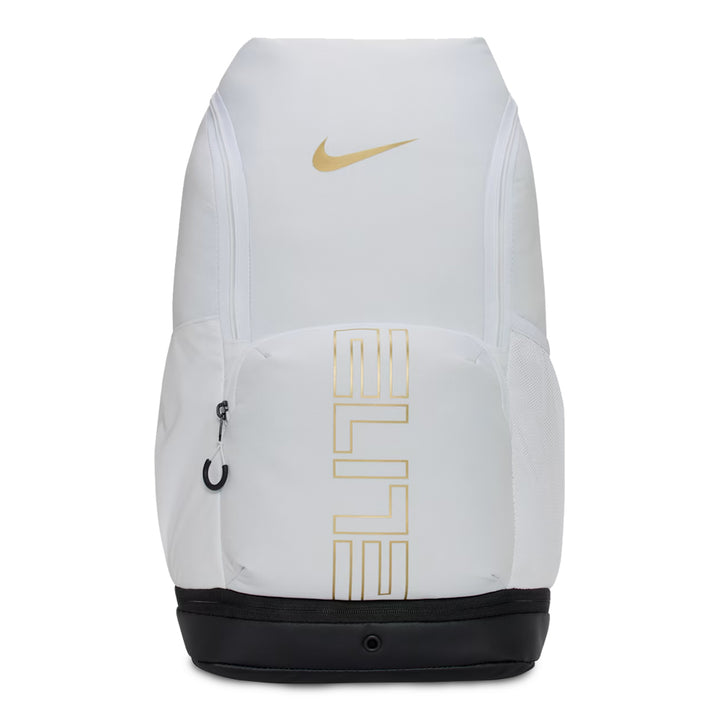 Nike Varsity Elite Backpack - White/Black &amp; Metallic Gold