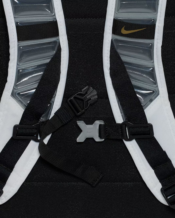 Nike Varsity Elite Backpack - White/Black &amp; Metallic Gold