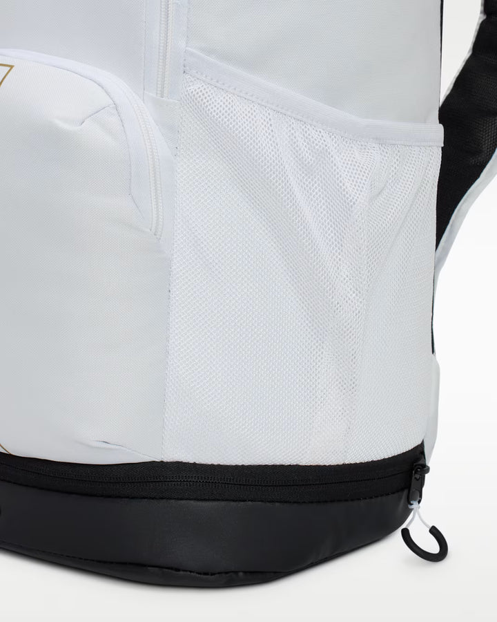 Nike Varsity Elite Backpack - White/Black &amp; Metallic Gold