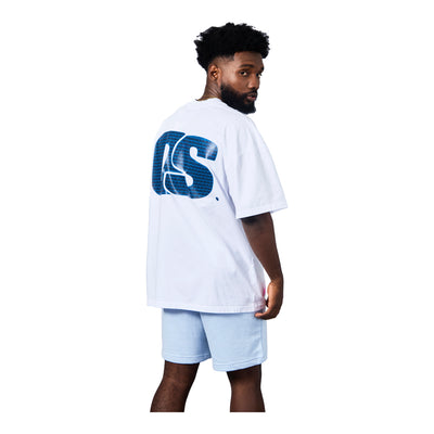 Ownership Men's Solid Monogram T-Shirt - White & Navy 5