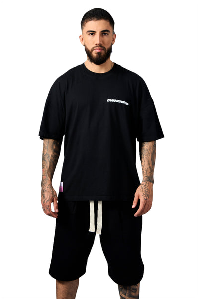 Ownership Men's Solid T-Shirt - Black & White 1
