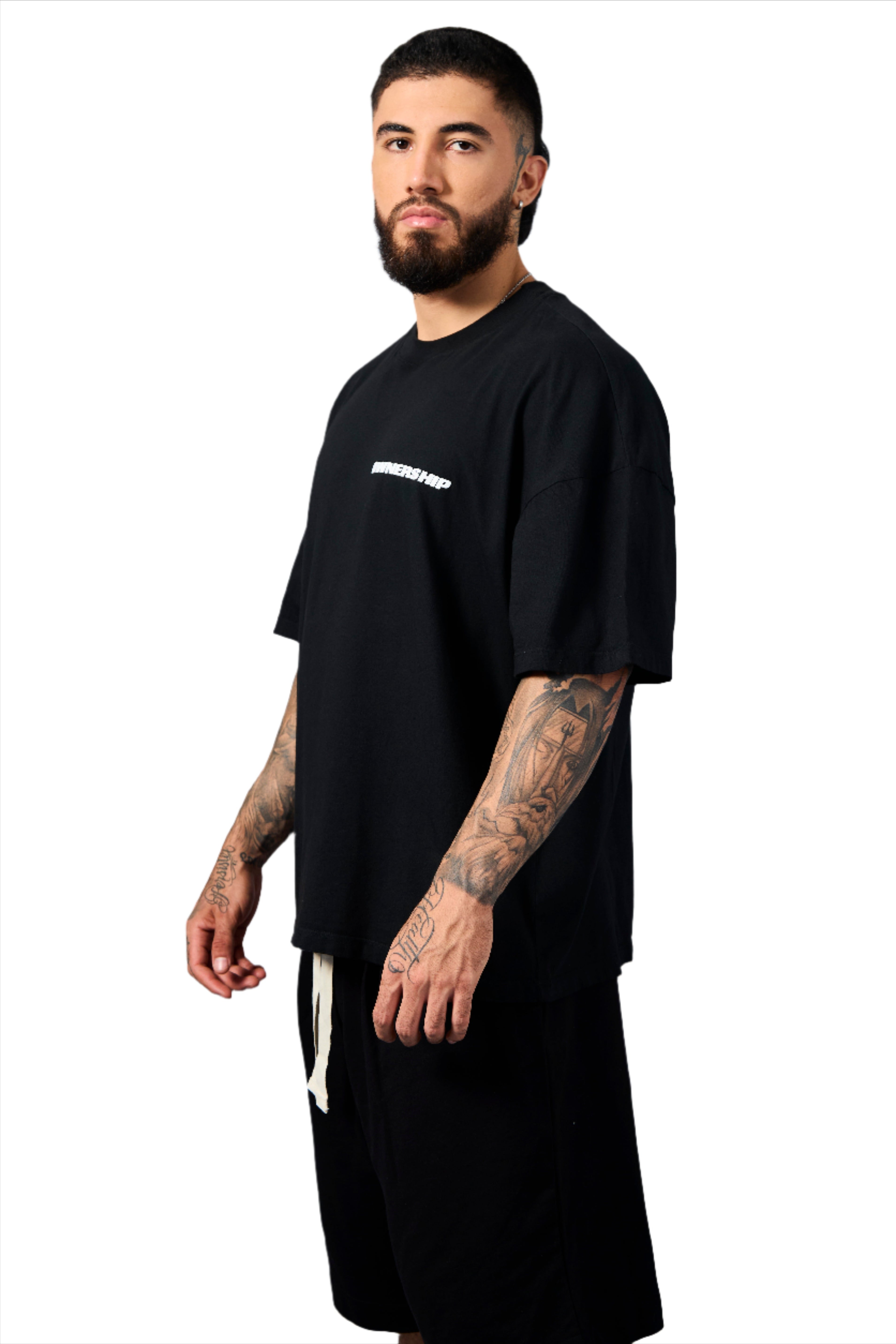 Ownership Men's Solid T-Shirt - Black & White 3