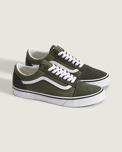 MEN'S VANS OLD SKOOL 2 TONE OLIVE/WHITE VN000D7ZFRN 5