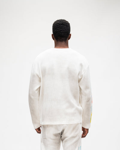 Men's Almost Sunday Outward LS Thermal White outward059-drtwh