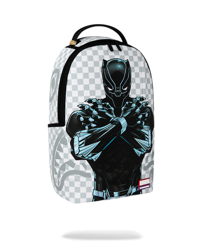 Sprayground Marvel Black Panther Wakanda Forever On White Check Backpack