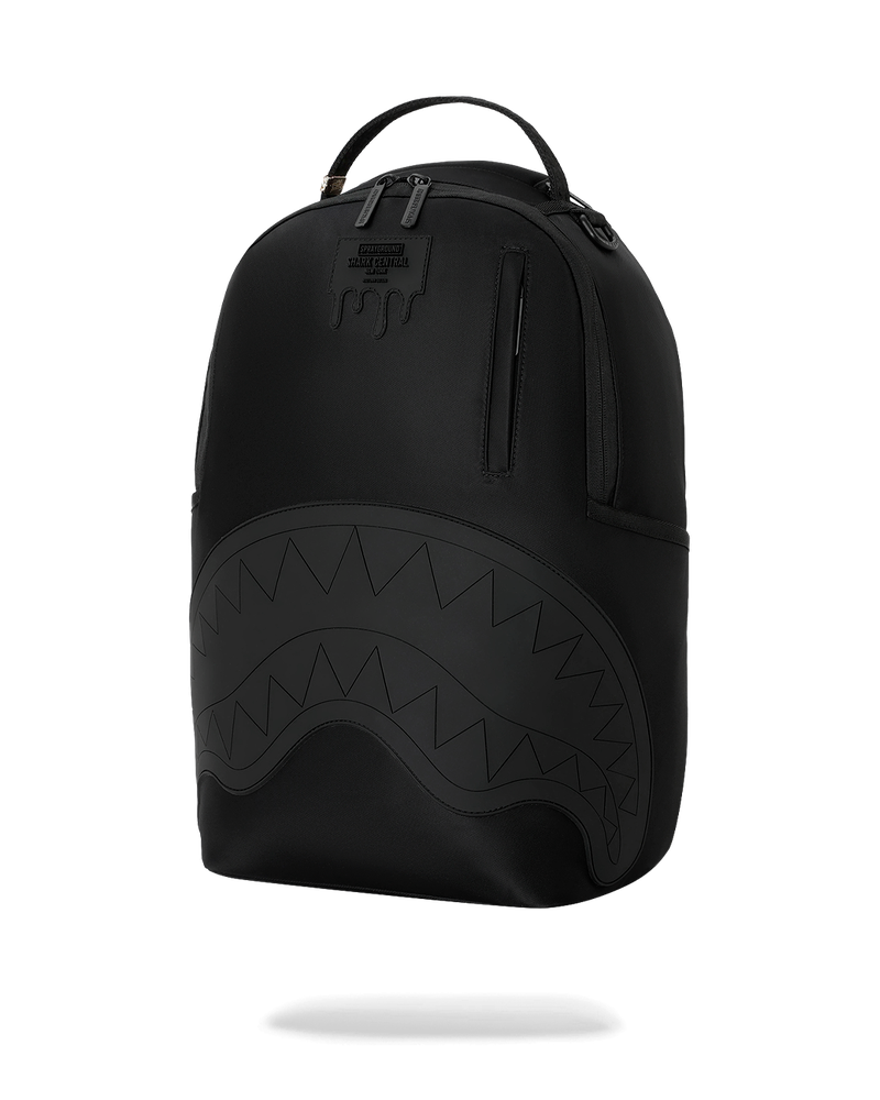 Sprayground Shark Central Blacked Out Embossed Nylon Backpack