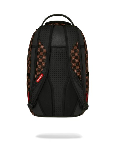 Sprayground Sharks In Paris Wtf Bubble Brown Check Backpack