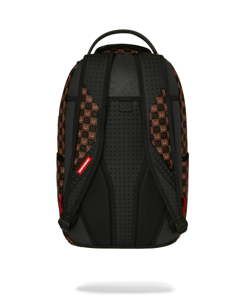 Sprayground Sharks In Paris Wtf Bubble Brown Check Backpack