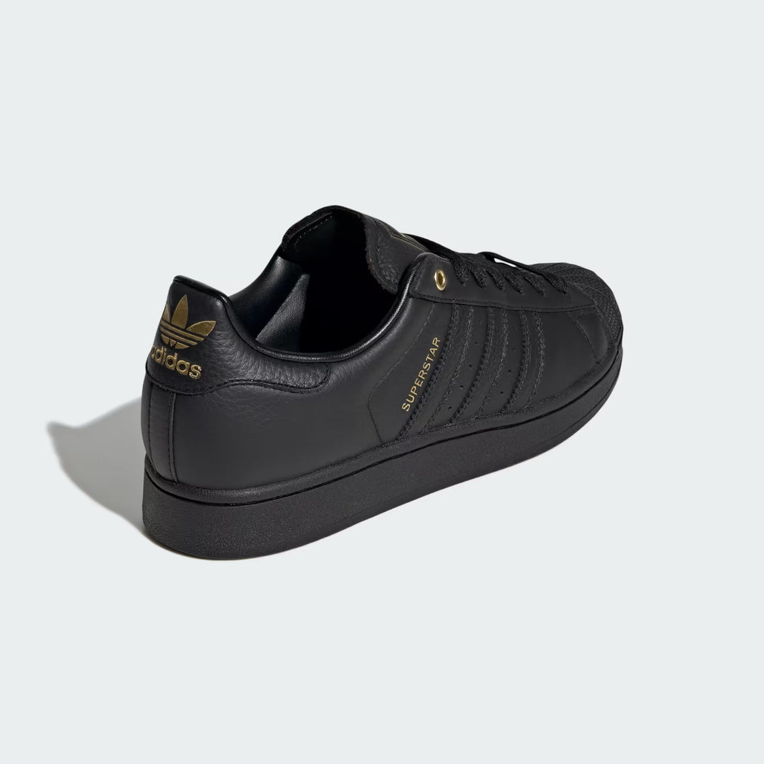 Adidas Superstart II Sneakers - Core Black &amp; Gold Metallic
