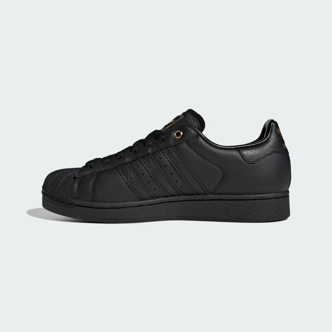 Adidas Superstart II Sneakers - Core Black &amp; Gold Metallic