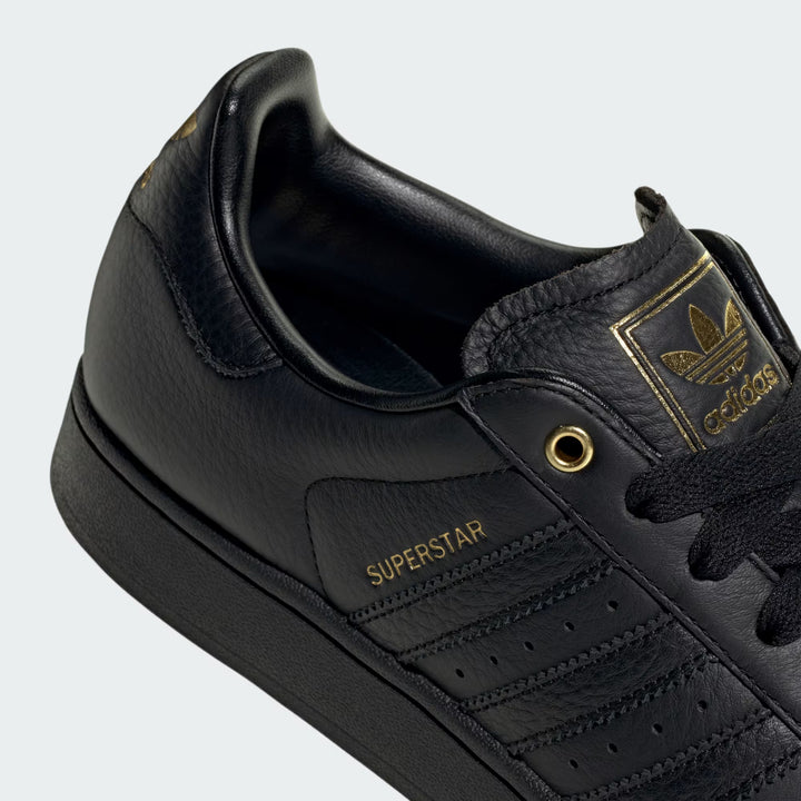 Adidas Superstart II Sneakers - Core Black &amp; Gold Metallic