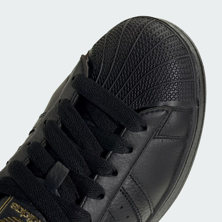 Adidas Superstart II Sneakers - Core Black &amp; Gold Metallic