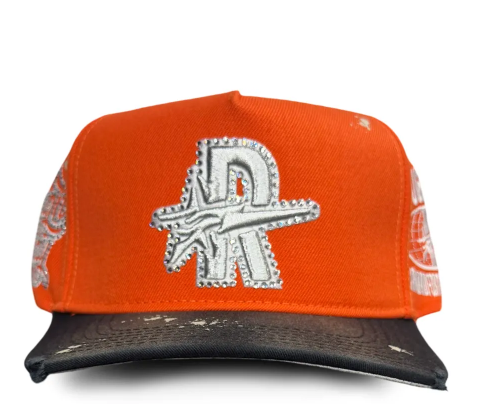 Men's Rough Play Vintage Snapback Hat Orange/Black june5th2026-vntgorgb