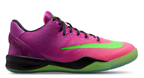 Big Kid's Nike Kobe 8 Mambacurial Red Plum/Electric Green/Pink Flash IR1853-500