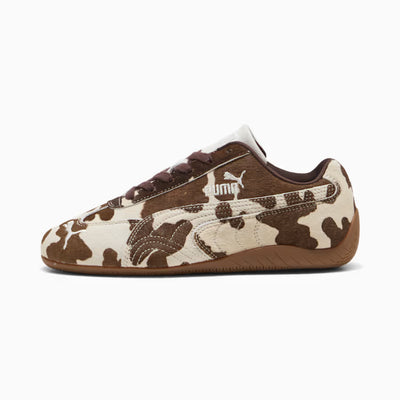 Women's Puma Speedcat Cow Print Chocolate Brown-Gum 406141-01